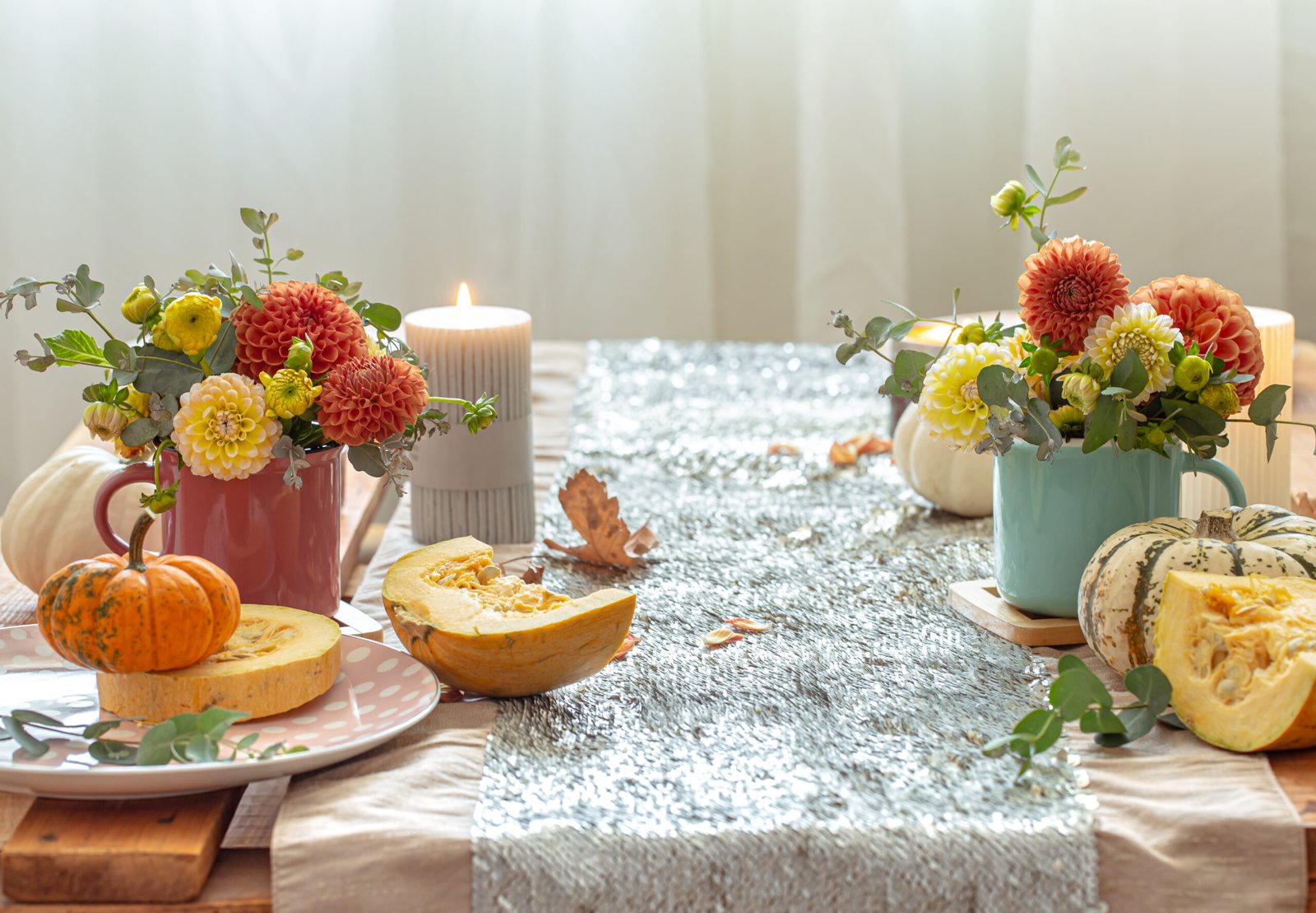 Creating a fall centerpiece